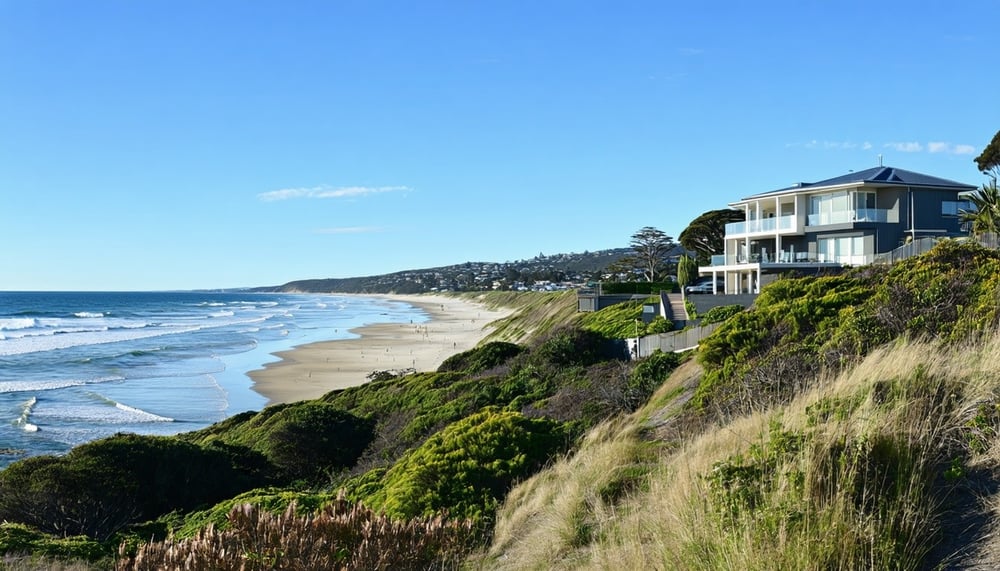 Scenic view of Illawarra beachside properties Scenic view of Illawarra beachside properties